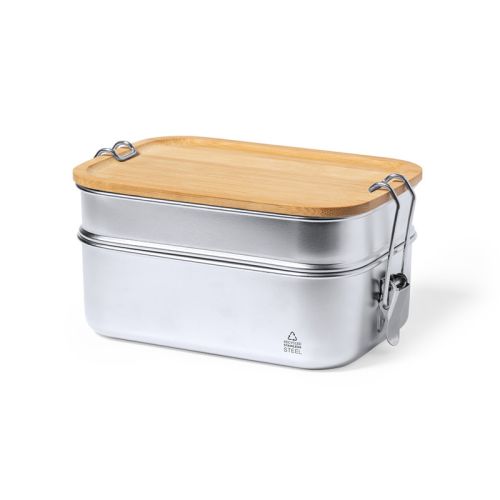 Lunchbox gerecycled RVS - Afbeelding 1